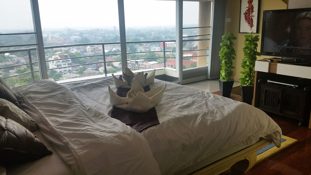Ferienwohnung Penthouse Galare Thong Tower Chiang Mai Exterior foto
